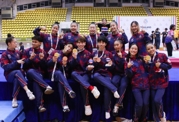 แข่งขันเสร็จสิ้นไปแล้ว 1 ยิม สำหรับกีฬาซีเกมส์ครั้งที่ 33 สรุปผลงานยิมศิลป์ 3 ทอง 2 ทองแดง